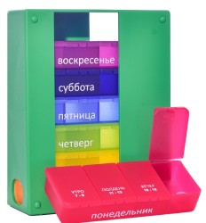 Таблетница-контейнер Tableton Мультибокс 4 на 7 дней (4 приема)