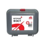 Аптечка первой помощи, Фэст р. 175х150х70мм арт. 1288 дорожная состав №1 футляр №5 (полистирол)