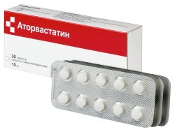 Аторвастатин табл. п/о пленочной 10 мг 30 шт.