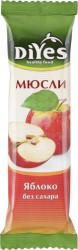Батончик мюсли 25 г ДиYES яблоко без сахара