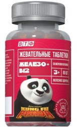 Кунг-фу панда железо + В12 в виде мишек 80 шт. табл.