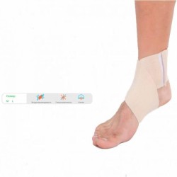 Бандаж для голеностопного сустава Elastikum повязка для фиксации разъемная эластичная р. L 2 шт.