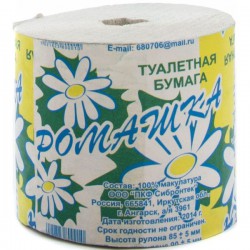Туалетная бумага Ромашка без втулки 1 шт.