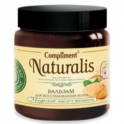 Бальзам для волос Compliment Натуралис для восстановления миндальное масло и женьшень 500 мл